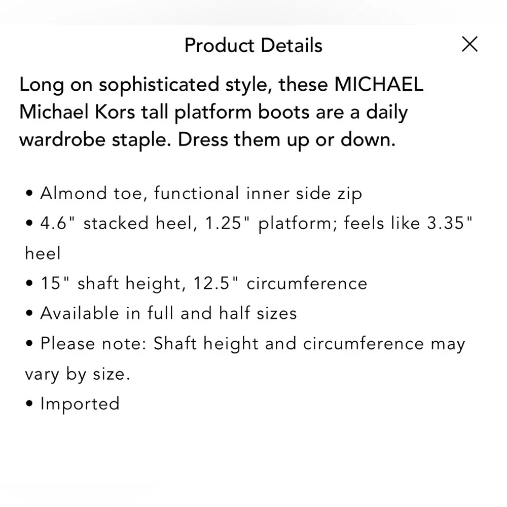 Michael Kors Lesly Black Leather Platform Boots 9 - Picture 12 of 12